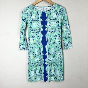 NWT Lilly Pulitzer Marlowe Mini Dress Koala‎ of the Wild 3/4 Sleeve Size XXS NEW